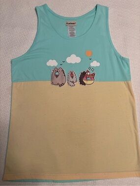 Pusheen teal and sand Graphic Tee